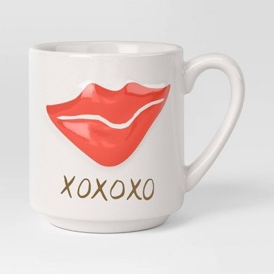 15oz Valentine's Day Figural Embossed Lip Mug - Threshold™