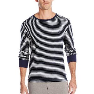 Nautica Men's Striped Thermal Shirt（Size M）