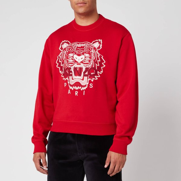 Men's Classic Tiger Sweatshirt - Cherry