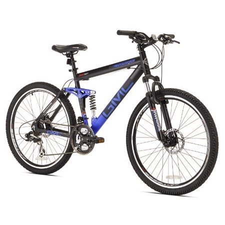 26" Men's, Topkick Dual Suspension Mountain Bike, Black/Blue