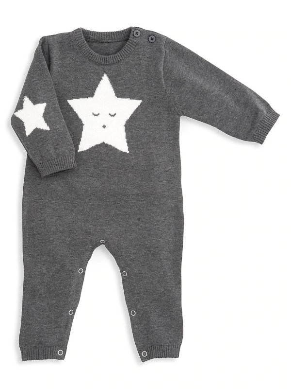 Baby Boy's Star-Print Cotton Jumpsuit