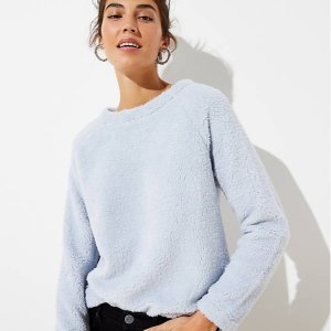 LOFT Fleece Sweatshirt on Sale