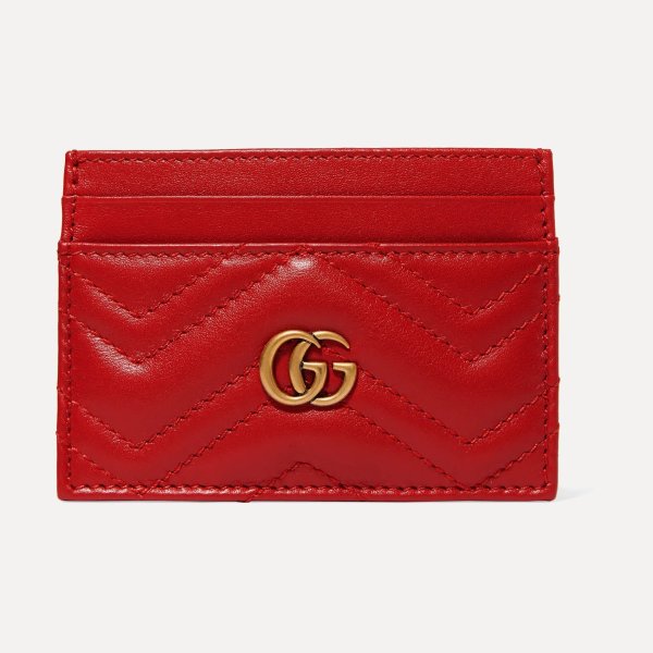 GG Marmont quilted leather cardholder