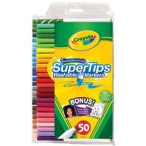 Crayola Super Tips 50色可水洗彩色笔