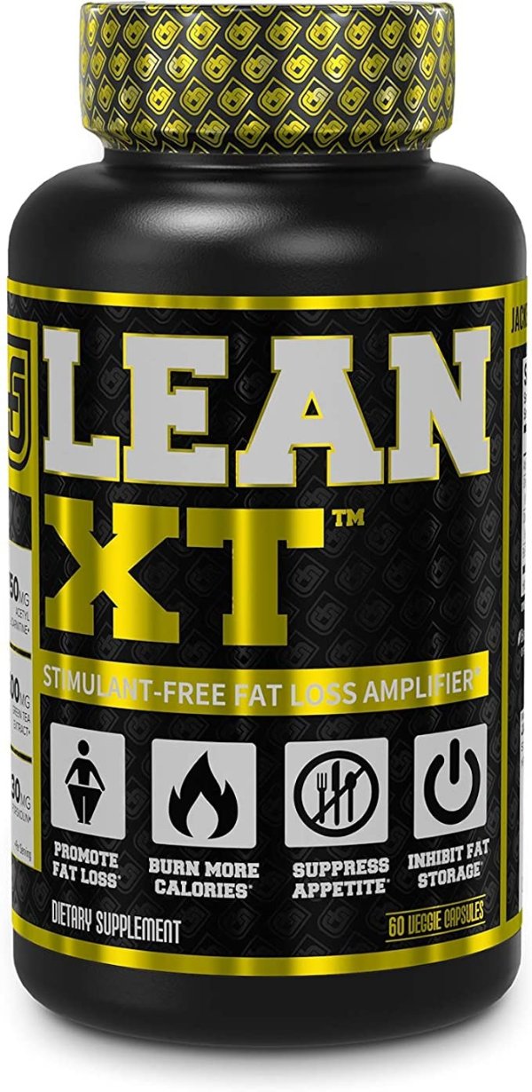 Lean-XT Non Stimulant Fat Burner - Weight Loss Supplement, Appetite Suppressant, & Metabolism Booster with Acetyl L-Carnitine, Green Tea Extract, & Forskolin - 60 Natural Diet Pills