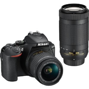 Nikon D5600 数码单反相机 带18-55mm和70-300mm镜头