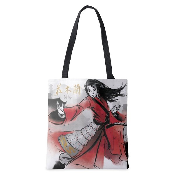 Mulan Defending Village Watercolor Tote Bag – Live Action Film – Customized | shopDisney