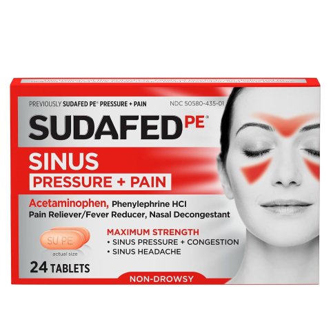 Sudafed PE 缓解鼻塞药片 24粒