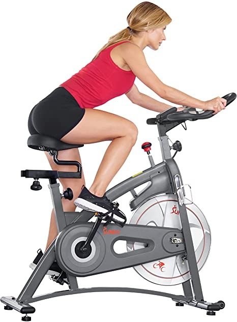 Sunny Health and Fitness Endurance Magnetic Belt Drive Indoor Cycling Exercise Bike Stationary Bike - SF-B1877