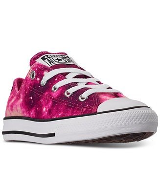 Little Girls Chuck Taylor Ox Galaxy Print Casual Sneakers from Finish Line