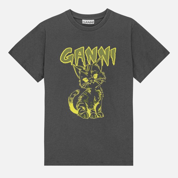 Ganni 猫咪T恤