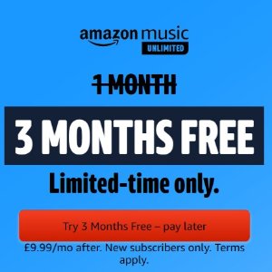 Amazon Music Unlimited 新用户4个月免费 海量免费音乐等你解锁！