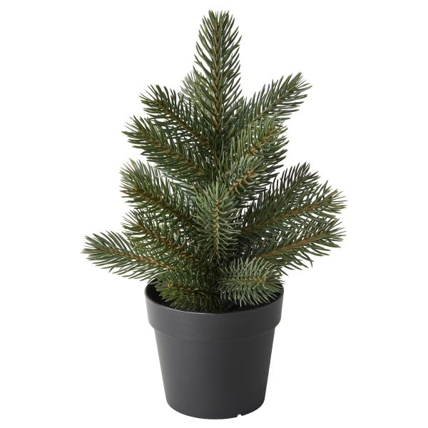 VINTERFINT Artificial potted plant with pot, indoor/outdoor/christmas tree green, 3 ½ "