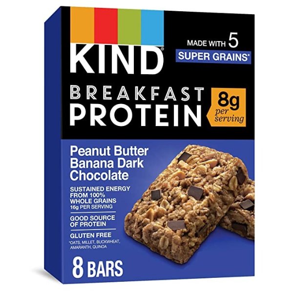 Breakfast Protein Bars, Gluten Free, Non GMO, 1.76 Oz, Peanut Butter Banana, 32 Count