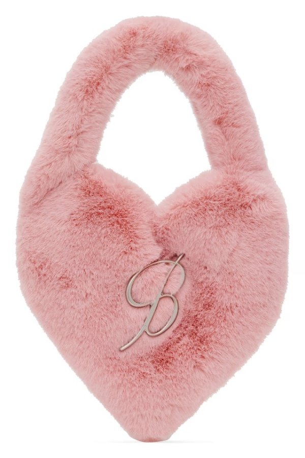 粉色 Heart Logo 单肩包