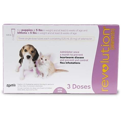 Topical Solution for Puppies and Kittens up to 5lbs - Pink