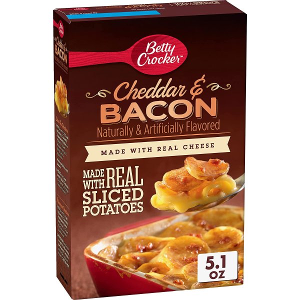 Betty Crocker Cheddar and Bacon Potatoes, 5.1 oz (Pack of 12)