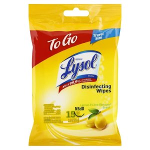 Lysol 柠檬香型消毒纸巾便携随身装