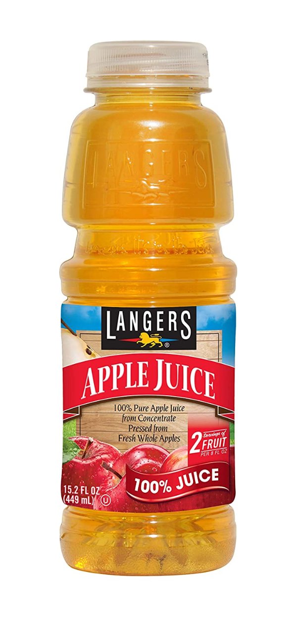 100%苹果汁 15.2oz 12瓶