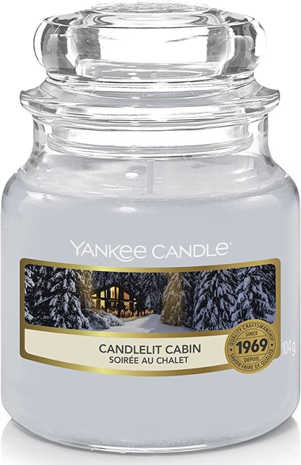 Yankee Candle 小罐香薰蜡烛 蜡烛 小屋 高山圣诞系列 燃烧时间长达 30 小时