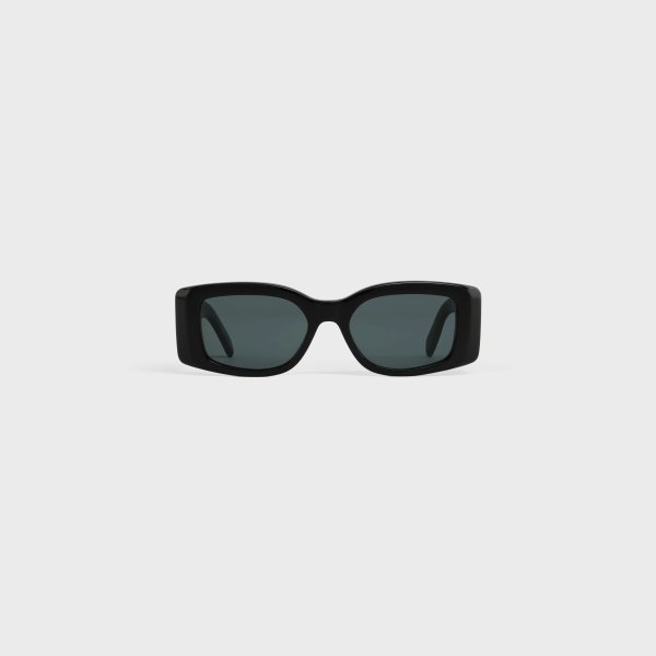 Triomphe XL 01 Sunglasses in Acetate - Black