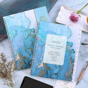 Artfan 2022 Monthly Planner - 12-Month Planner with Tabs & Pocket