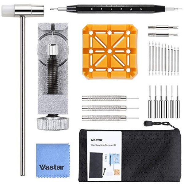 Vastar Watchband Link Remover Tool - Watch Repair Kit, 29 Pieces Watch Link Remover Kit
