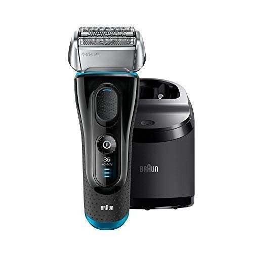 Electric Razor for Men, Series 5 5190cc Electric Shaver with Precision Trimmer, Rechargeable, Wet & Dry, Clean & Charge Station and Travel Case