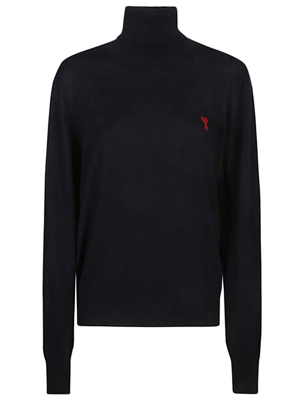 Paris Logo Embroidered Knitted Jumper