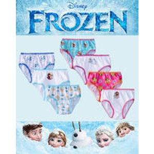 Handcraft Girls Disney Frozen 7 Pack Panty