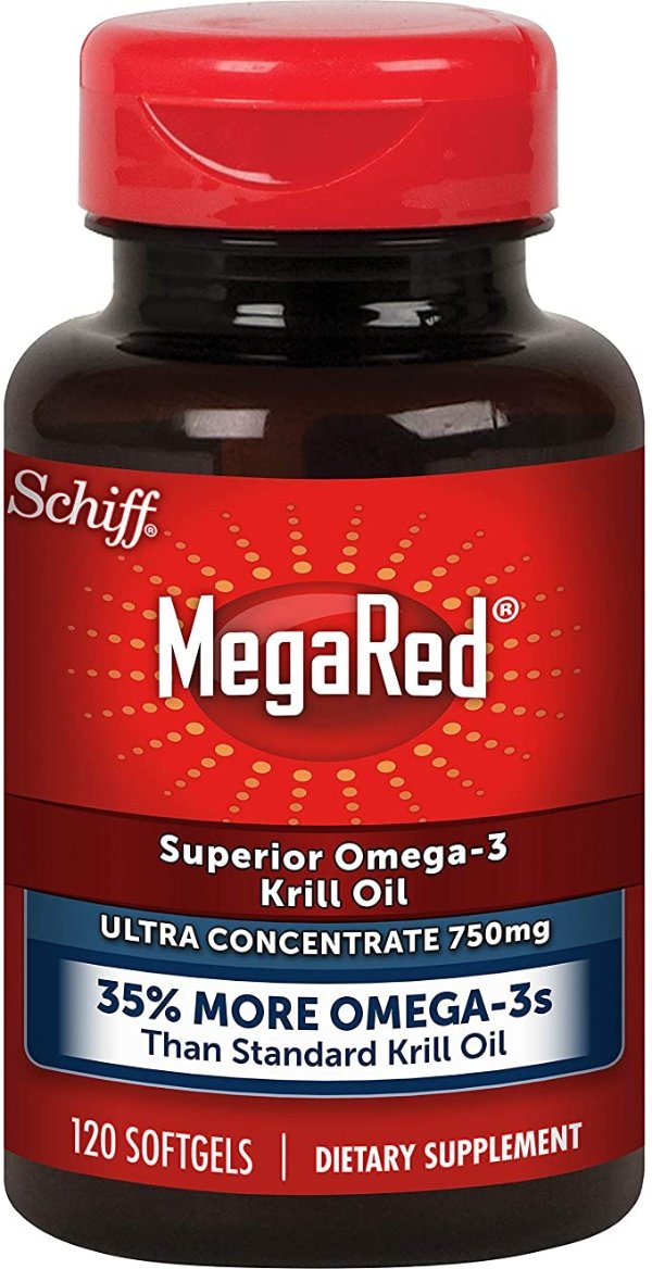 750mg Omega-3 Krill Oil Supplement, Ultra Strength Softgels (120 Count in a Bottle), Has No Fishy Aftertaste and Has EPA & DHA Plus Antioxidant Astaxanthin