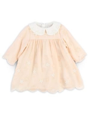 Baby Girl's Mini Me Stars Silk Crepe Dress