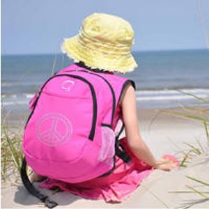Obersee学前儿童全功能背包带有内置保冷袋,粉色