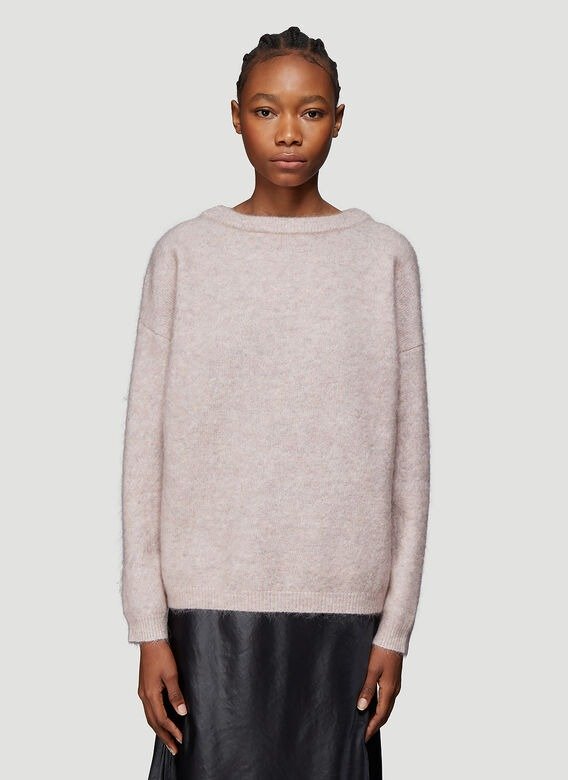 Loose Knit Crew Neck Sweater in Neutral