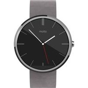  Moto 360 Smart Watch for Android 4.3 or Higher - Stone Leather