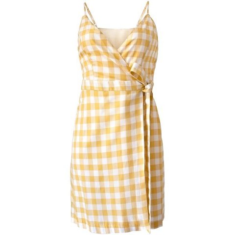 BCBGenerationWoven Gingham Tie Dress