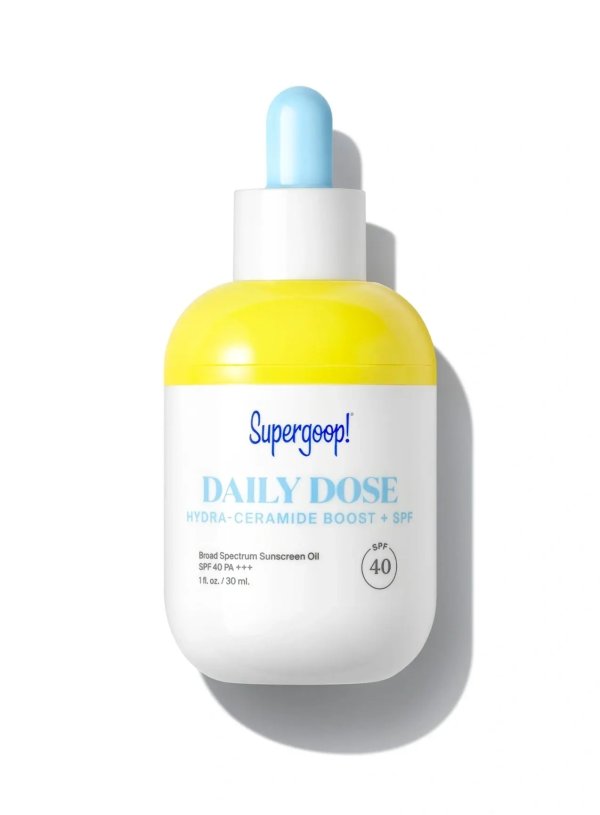 Daily Dose Hydra-Ceramide Boost + SPF 40 Oil | Sunscreen Face Oil | Supergoop!