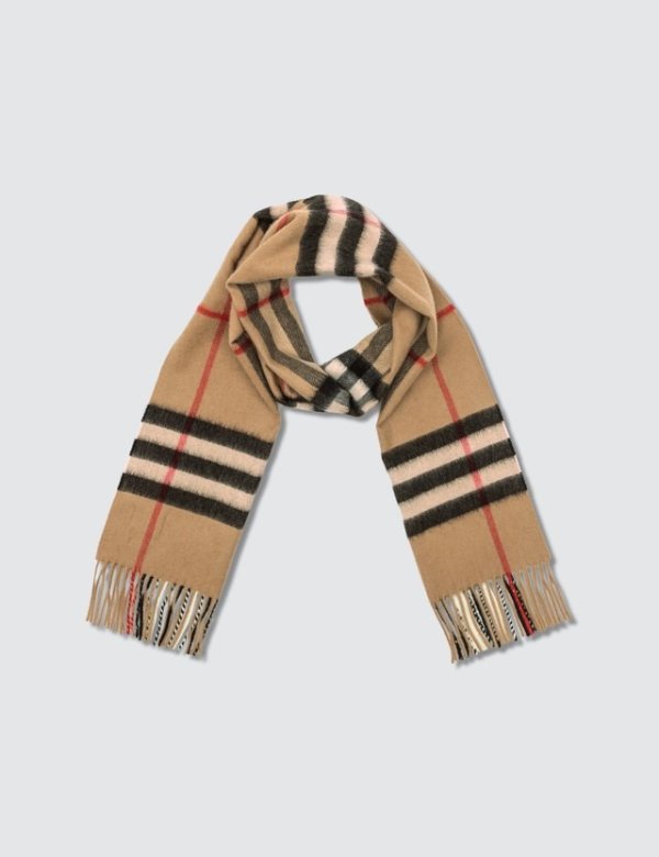Giant Cashmere Check Scarf