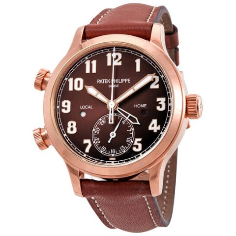 Patek PhilippeCalatrava Pilot Travel Time 18kt Rose Gold Automatic Ladies Watch 7234R-001