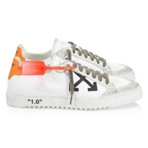 - 2.0 Logo Leather Low-Top Sneakers