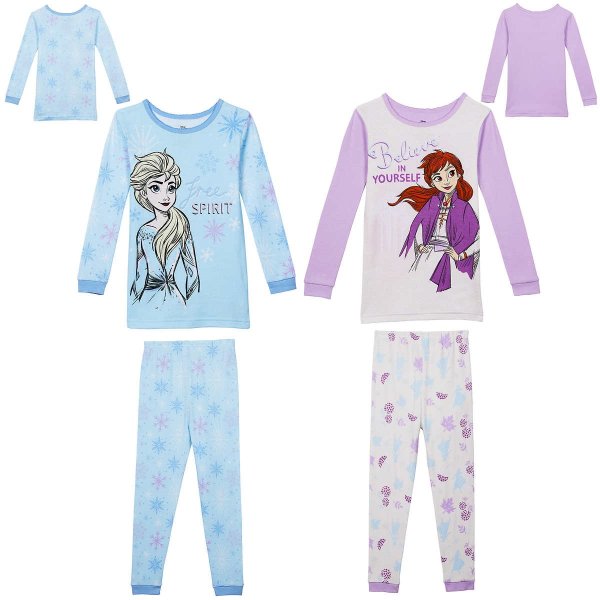 Kids' 4-piece Cotton PJ Set