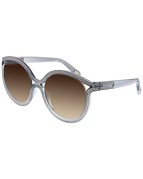 Women's Round 57mm Sunglasses
