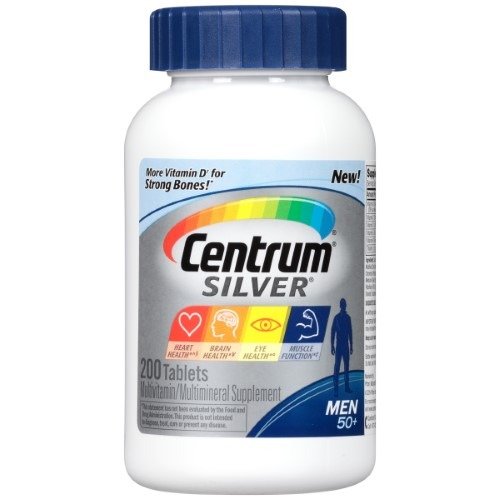 Centrum Silver Men's 50 Plus Multivitamin Tablets, 200 Ct by Centrum