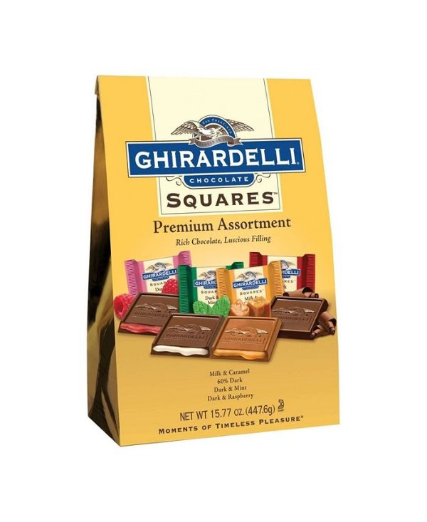 Premium Assortment Chocolate Squares, 15.77 oz