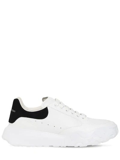 40MM OVERSIZED COURT LEATHER SNEAKERS
