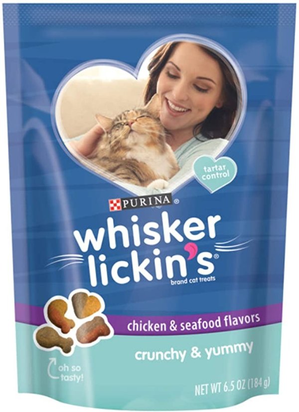 Crunchy & Yummy Chicken & Seafood Flavors Cat Treats