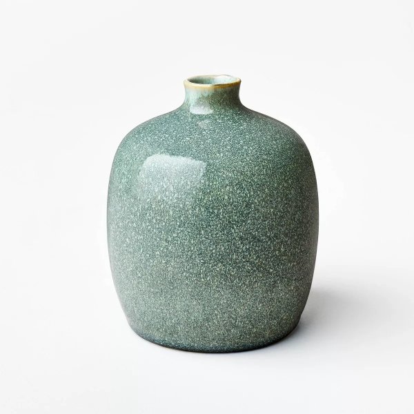 Ceramic Bud Vase with Reactive Glaze - Threshold™ designed with Studio McGee