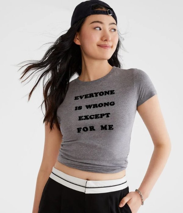 Everyone Is Wrong Flocked Graphic Tee