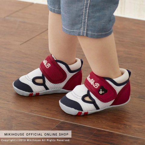 MIKI HOUSEDOUBLE_B My First Double Russell Mesh Walker Shoes