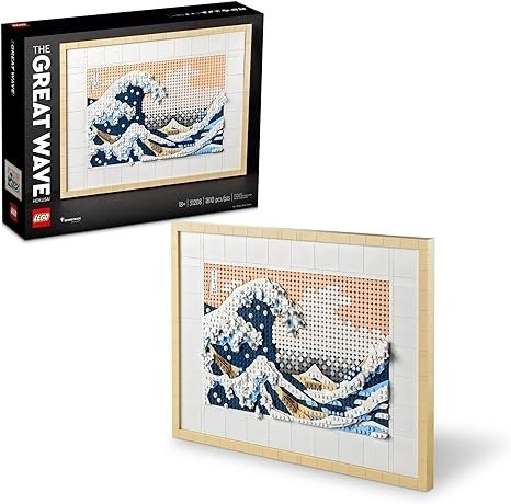Art Hokusai – The Great Wave 31208, 3D Japanese Wall Art Craft Kit, Framed Ocean Canvas, Creative Activity Hobbies for Adults, DIY Home, Office Decor